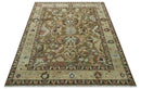 Custom Made Traditional Design Brown And Beige Hand Knotted wool area rug by The Rug Decor