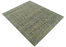 Custom Made Traditional Design Olive Hand Knotted Wool Area Rug by The Rug Decor