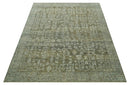 Custom Made Traditional Design Olive Hand Knotted Wool Area Rug by The Rug Decor