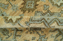 Custom Made Traditional Geometrical Design Peach And Silver Hand Knotted wool area rug by The Rug Decor