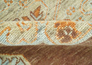 Custom Made Traditional Heriz Brown, Beige and Rust Hand Knotted wool area rug by The Rug Decor