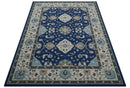 Traditional Blue and Beige Oriental Hand-Tufted Wool Area Rug by The Rug Decor