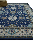 Traditional Blue and Beige Oriental Hand-Tufted Wool Area Rug by The Rug Decor