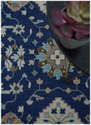 Traditional Blue and Beige Oriental Hand-Tufted Wool Area Rug by The Rug Decor