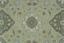 Custom Made Traditional Oriental Design Earthy Beige Hand-Tufted Wool Area Rug