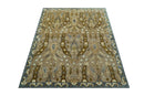 Custom Made Traditional Oushak Brown Hand Tufted Wool Area Rug