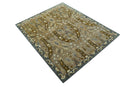 Custom Made Traditional Oushak Brown Hand Tufted Wool Area Rug