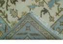Custom Made Traditional Oushak Design Blue Hand Knotted Wool Area Rug