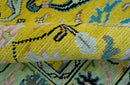 Mustard Hand Knotted Wool Area Rug - Traditional Oushak Design by The Rug Decor