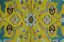 Mustard Hand Knotted Wool Area Rug - Traditional Oushak Design by The Rug Decor