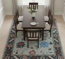 Custom Made Traditional Oushak Silver Hand Tufted Wool Area Rug