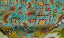 Custom Made Traditional Serapi Red And Blue Hand Knotted Wool Rug