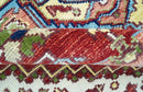 Custom Made Traditional Serapi Rust And Blue Hand Knotted wool area rug by The Rug Decor