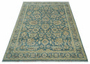 Teal Oushak Hand Knotted Wool Area Rug - Traditional Artisan by The Rug Decor