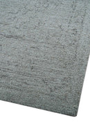 Custom Made Traditional Transitional Gray Hand Tufted wool rug