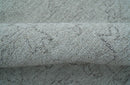Custom Made Traditional Transitional Gray Hand Tufted wool rug