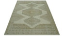 Custom Made Traditional Turkish Design Beige Hand knotted Wool Area Rug
