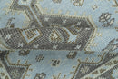Custom Made Traditional Turkish design Blue And Brown Hand Knotted Wool Area Rug