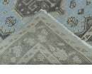 Custom Made Traditional Turkish design Blue And Brown Hand Knotted Wool Area Rug