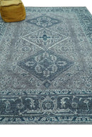 Hand Knotted Turkish Wool Area Rug Gray - Traditional Motifs by The Rug Decor