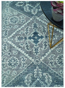 Hand Knotted Turkish Wool Area Rug Gray - Traditional Motifs by The Rug Decor
