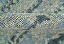 Custom Made Traditional Turkish Gray And Charcoal Hand Knotted Wool Rug