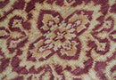 Maroon and Beige Turkish Hand-Knotted Wool Area Rug - Custom Made by The Rug Decor