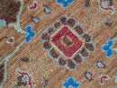 Red and Brown Turkish Hand-Knotted Wool Rug Traditional Design by The Rug Decor