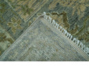 Custom Made Transitional Beige, Green and Blue Hand Knotted wool area rug by The Rug Decor
