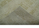 Hand Knotted Beige and Camel Wool Area Rug - Transitional Classic Contemporary Style by The Rug Decor