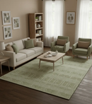 Hand Knotted Beige and Camel Wool Area Rug - Transitional Classic Contemporary Style by The Rug Decor