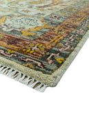 Custom Made Transitional Silver, Gold and Gray Hand Knotted Wool Rug by The Rug Decor