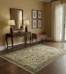 Custom Made Transitional Silver, Gold and Gray Hand Knotted Wool Rug by The Rug Decor