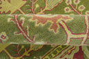 Custom Made Tree of life Green And Red Traditional Design Hand Tufted Wool Rug by The Rug Decor
