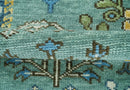 Custom Made Tree of Life Green Hand Knotted Runner Wool Rug by The Rug Decor