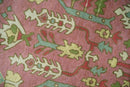 Wool Hand Tufted Area Rug Tree of Life Traditional Floral Dark Peach
