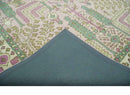Hand-Tufted Wool Area Rug - Tree of Life Design with Purple, Green, Olive, Beige