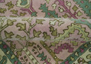 Hand-Tufted Wool Area Rug - Tree of Life Design with Purple, Green, Olive, Beige