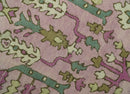 Hand-Tufted Wool Area Rug - Tree of Life Design with Purple, Green, Olive, Beige
