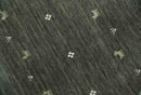 Custom Made Tribal Gabbeh Dark Green wool Area Rug