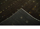 Custom Made Tribal look Greenish-Brown Traditional Hand loom Wool Area Rug