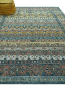 Custom Made Turkish Design Multi color Hand Knotted Wool Rug