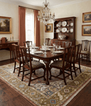 Olive Rust Ivory Hand Knotted Wool Area Rug - Vintage Traditional