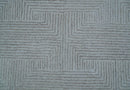 Custom Made White Beige Modern Style Hand Tufted Wool Area Rug