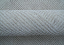 Custom Made White Beige Modern Style Hand Tufted Wool Area Rug