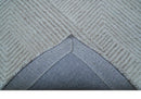 Custom Made White Beige Modern Style Hand Tufted Wool Area Rug