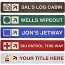 Trailhead Personalized or Custom Sign - indoor/outdoor  - 24 x 4 Inches