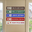 Trailhead Personalized or Custom Sign - indoor/outdoor  - 24 x 4 Inches
