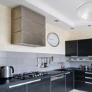 Akicon 36" Stainless Steel Wall Mount Range Hood, 3 Stacks Kitchen Hood with 600 CFM Vent Motor- AK-HS36L