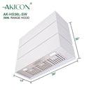 Akicon 36" Stainless Steel Wall Mount Range Hood, 3 Stacks Kitchen Hood with 600 CFM Vent Motor- AK-HS36L
